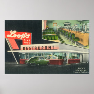 Póster Vista exterior del Restaurante Loop's Ventura, CA