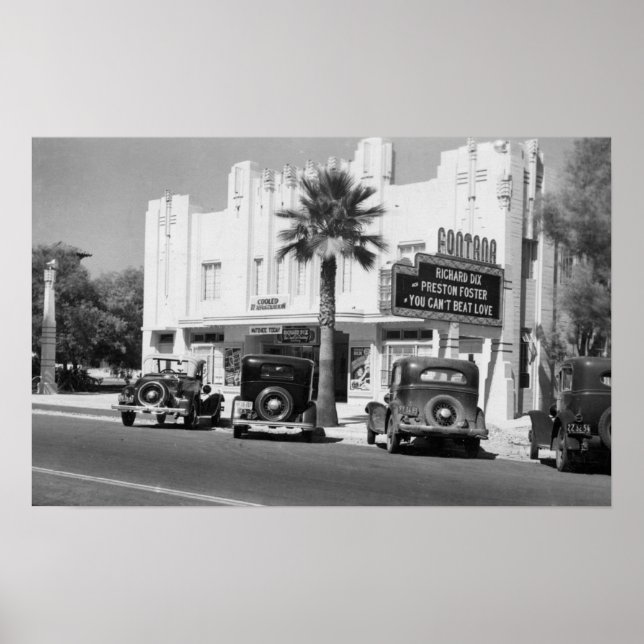 Póster Vista exterior del teatro Fontana (Frente)