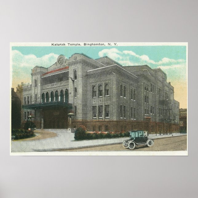 Póster Vista exterior del templo de Kalurah (Frente)