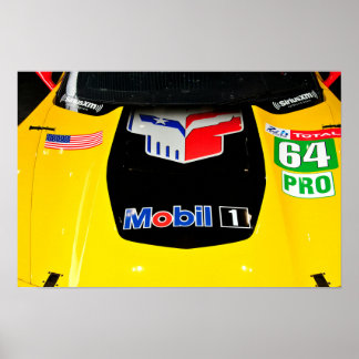 Póster Vista frontal C7.R de Chevrolet Corvette