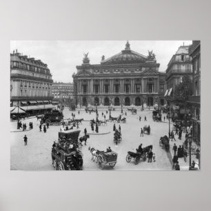 Póster Vista general de la Ópera de París