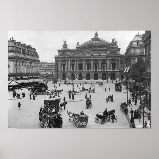 Póster Vista general de la Ópera de París (Frente)