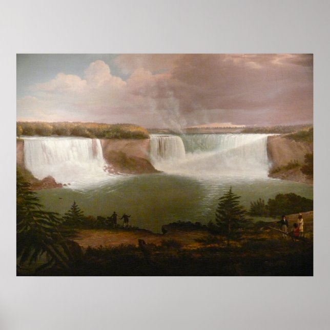 Póster Vista general de las cataratas del Niágara por Alv (Frente)