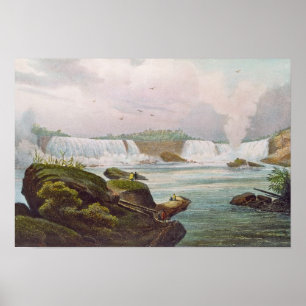 Póster Vista general de Niagara Falls del lado canadiense