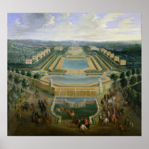 Póster Vista general del castillo francés