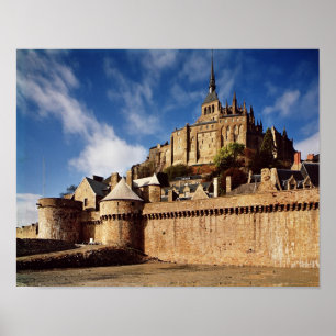 Póster Vista general desde la base de las murallas