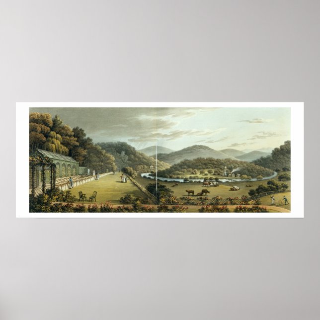 Póster Vista general desde los frentes sur y este del (Frente)