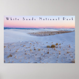 Póster Vista Impresionante Parque Nacional White Sands