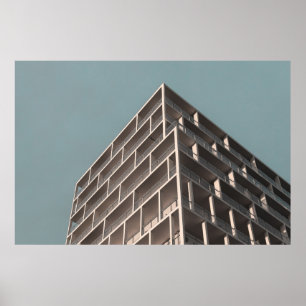 PÓSTER VISTA INFERIOR DEL EDIFICIO DE ALTO AUMENTO