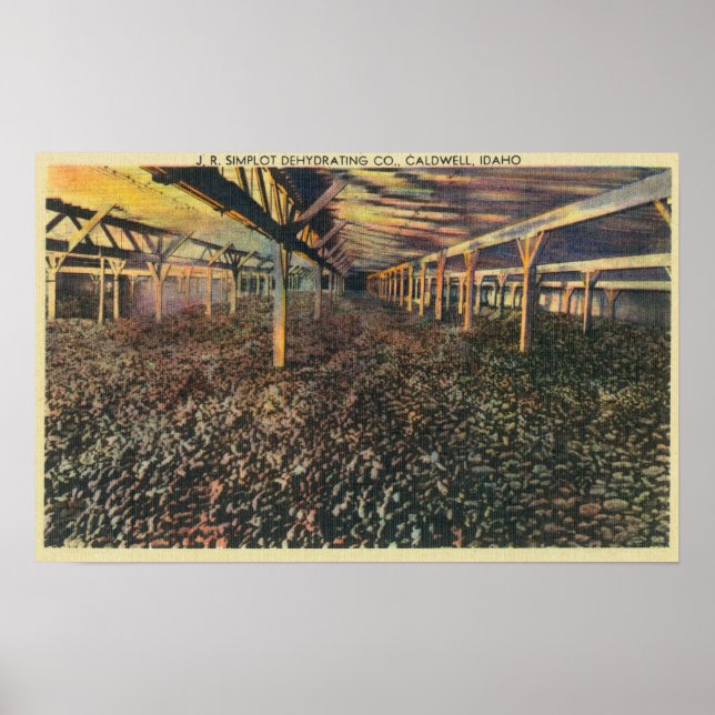 Póster Vista interior de JR Simplot Deshidrating Co (Frente)