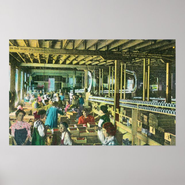 Póster Vista interior de la Cannería de jardinería del pa (Frente)