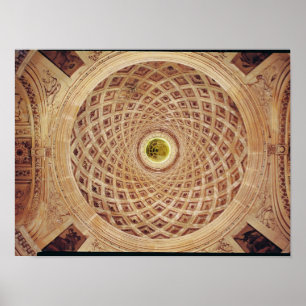 Póster Vista interior de la cúpula en la capilla