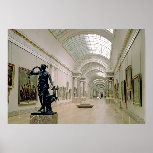 Póster Vista interior de la Gran Galerie (Frente)