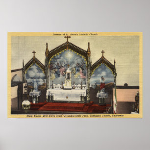 Póster Vista interior de la iglesia de St Anne