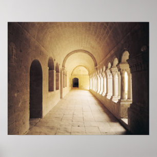 Póster Vista interior del claustro, fundado en 1148