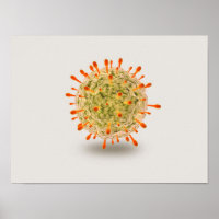 Vista Microscópica Del Virus Herpes 2