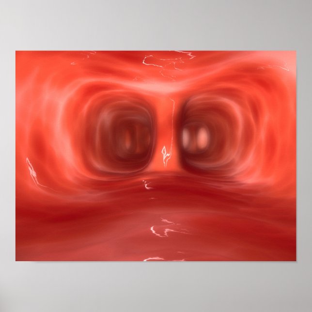 Póster Vista Microscópica Dentro De Los Pulmones Humanos (Frente)