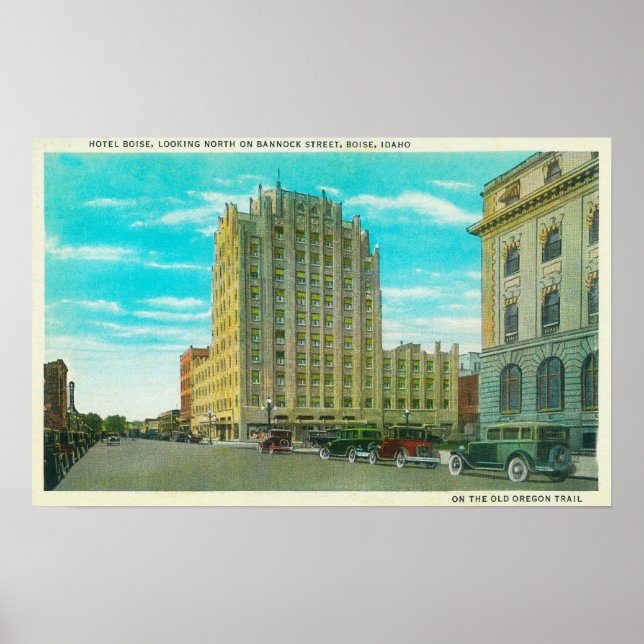 Póster Vista norte de la calle Bannock (Frente)
