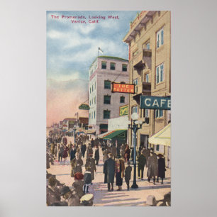 Póster Vista occidental de la "promenade"