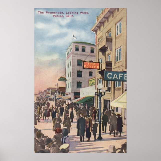 Póster Vista occidental del paseo marítimo (Frente)