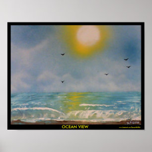 Póster Vista oceánica