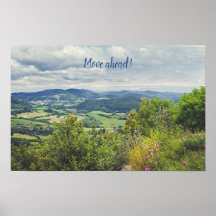 Póster Vista pacífica de la montaña