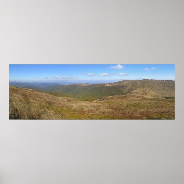 Póster Vista panorámica de Bieszczady (Frente)