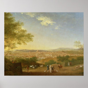 Póster Vista panorámica de Florencia desde Bellosguardo,