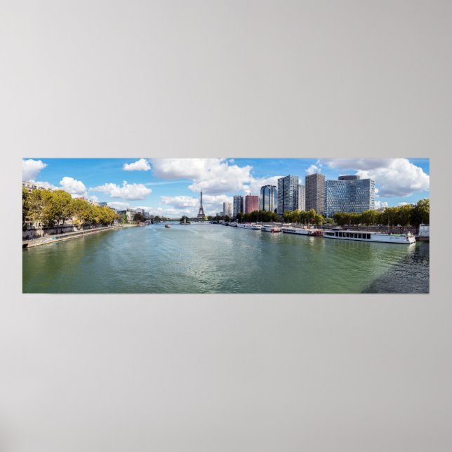 Póster Vista panorámica de Front de Seine - París, Franci (Frente)