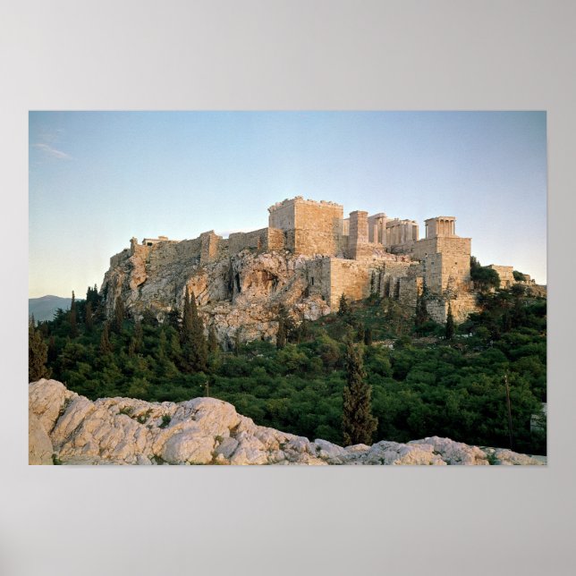 Póster Vista panorámica de la Acrópolis (Frente)
