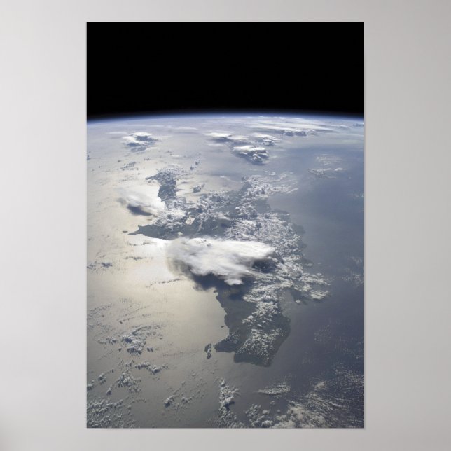 Póster Vista panorámica de la isla de La Española (Frente)