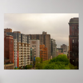 Póster Vista panorámica de los edificios en Montreal, Can