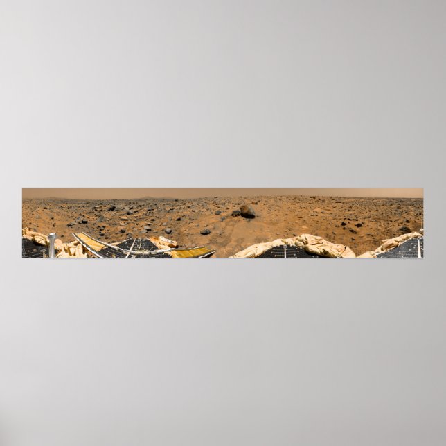 Póster Vista panorámica de Marte 5 (Frente)