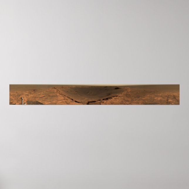 Póster Vista panorámica de Marte 9 (Frente)