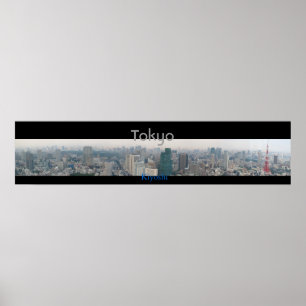 Póster Vista panorámica de Tokio