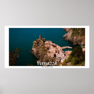 Póster Vista panorámica de Vernazza