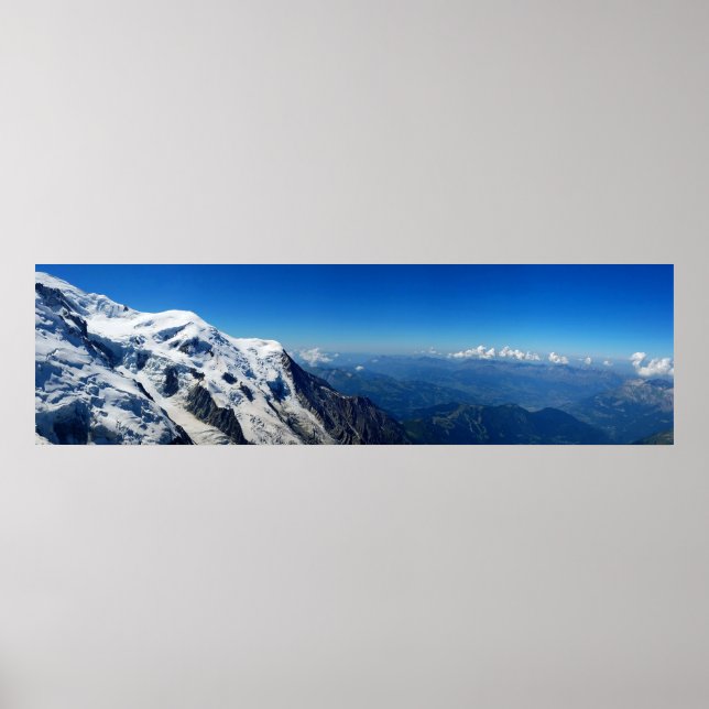 Póster Vista Panorámica Del Mont Blanc (Frente)