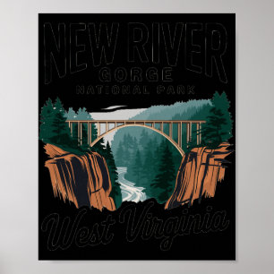 Póster Vista panorámica del parque nacional New River Gor