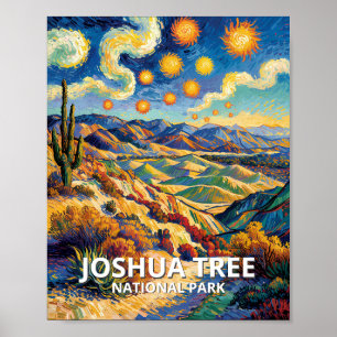 Póster Vista personalizada de Keys View Joshua Tree al es