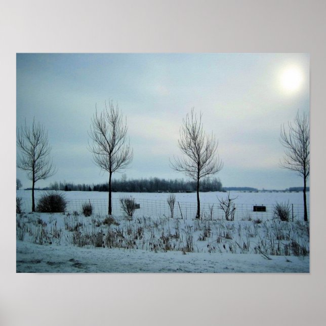 Póster Vista rural en Quebec, Canadá (Frente)