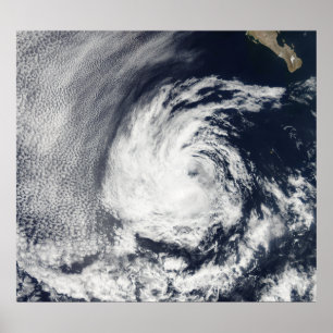 Póster Vista satelital de las Blas de la Depresión Tropic