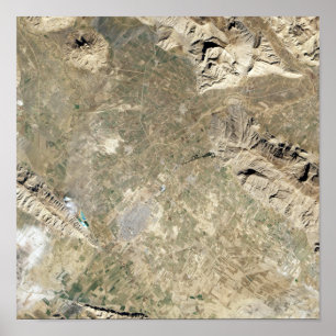 Póster Vista satelital de Persepolis