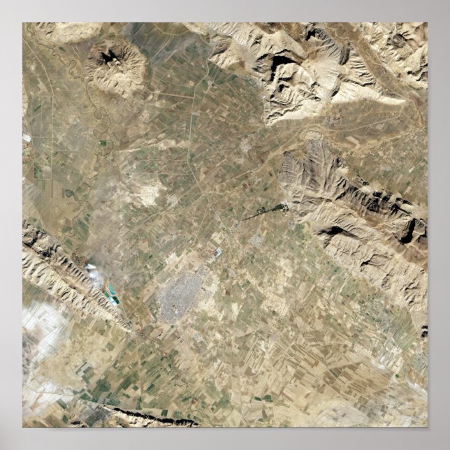 Póster Vista satelital de Persepolis (Frente)