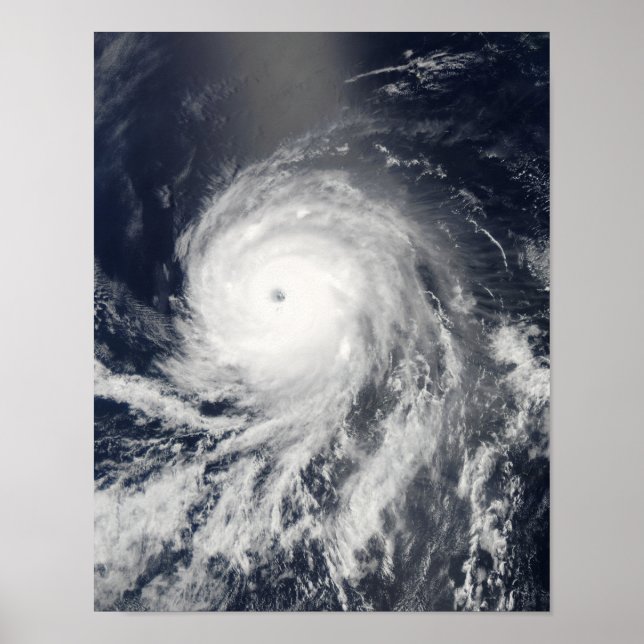 Póster Vista satelital del huracán Celia (Frente)