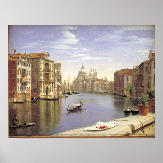 Póster Vista Skovgaard del Gran Canal de Venecia (Frente)