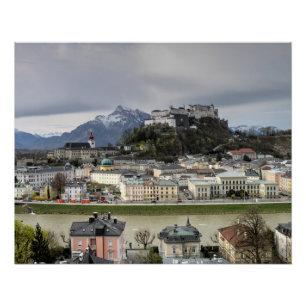 Póster Vista sobre Salzburgo Austria