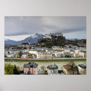 Póster Vista sobre Salzburgo Austria