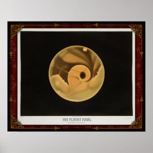 Póster Vista temprana del Poster del planeta Marte