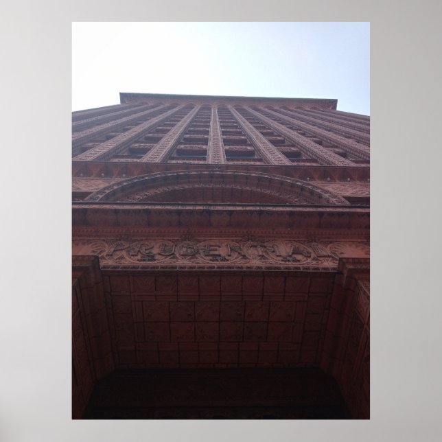 Póster Vista terrestre del edificio de la garantía (Frente)