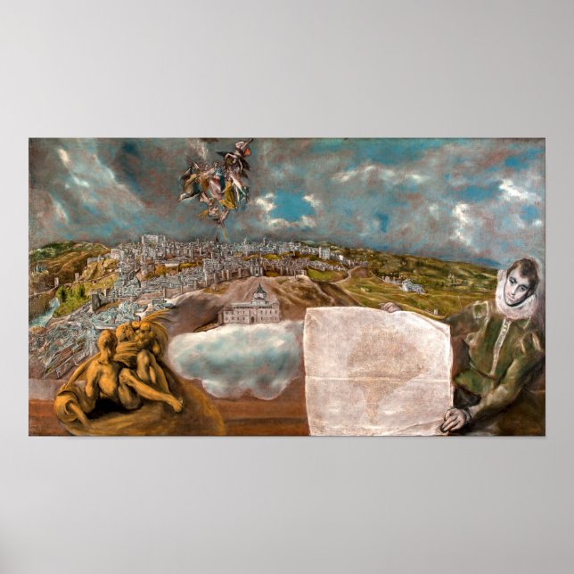 Póster Vista y plan de Toledo | El Greco | (Frente)